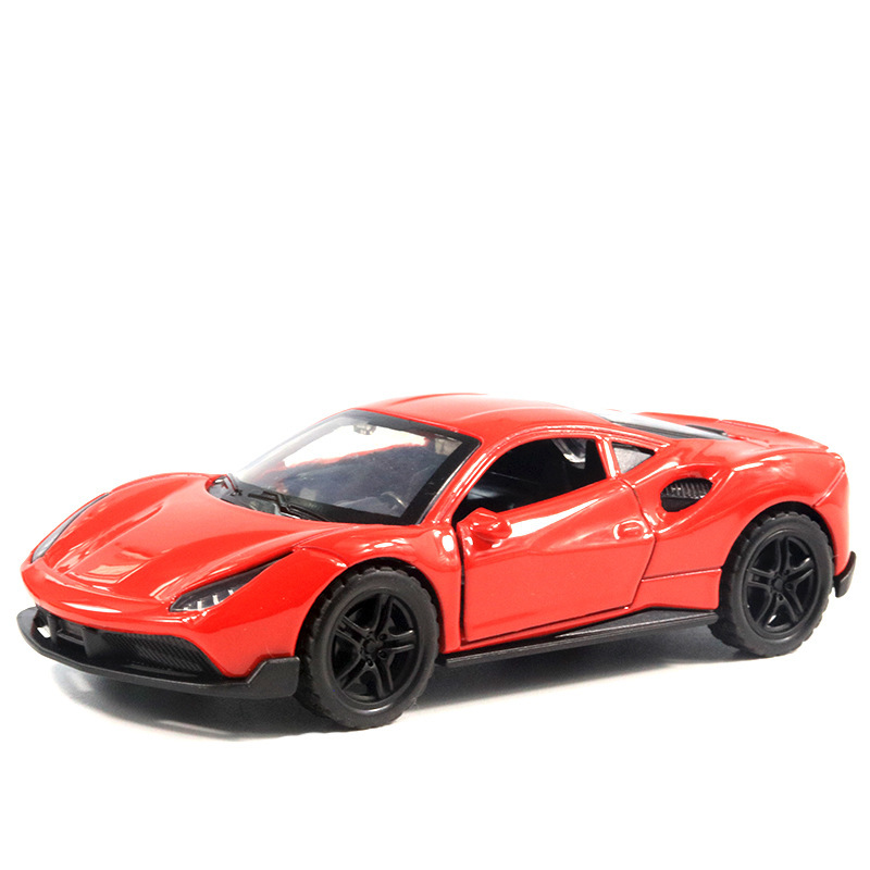 Return fuerza a granel aleación modelo de coche puerta abierta coche de juguete para niños niño decoración de pastel al por mayor