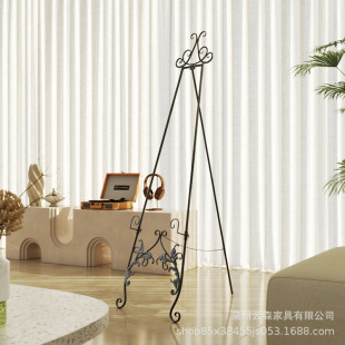 Iron Poster Display Advertising 1.5m Photo Frame Cross Stitch European Style 1.8 Oil Painting Frame Wedding Photo Tile Display Stand
