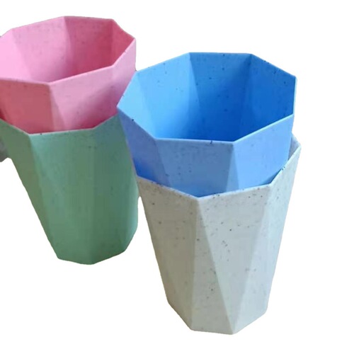Diamond Cup Geometric Cup Toothbrush Cup Creative Mouthwash Cup Plastic Cup Washing Cup Wholesale