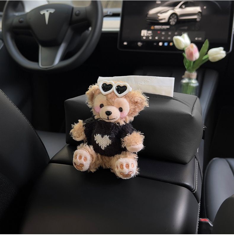 Shirley Mei car tissue box car inner hand box paper box cute car center console tissue bag high sense