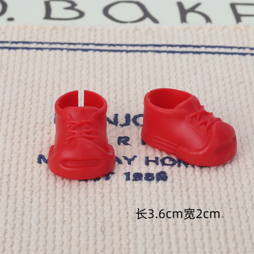 Labubu shoe accessory, unisex open-toe sneaker with rubber sole, funny smiling platform shoe, Labubu decorative element for shoes.