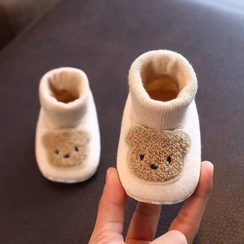 秋冬季婴儿布步前鞋0-1岁3-6个月男女宝宝婴幼软底学步新生不掉|undefined