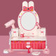 Play House educational wooden toy makeup dressing table suit simulation rabbit dressing table girl birthday gift