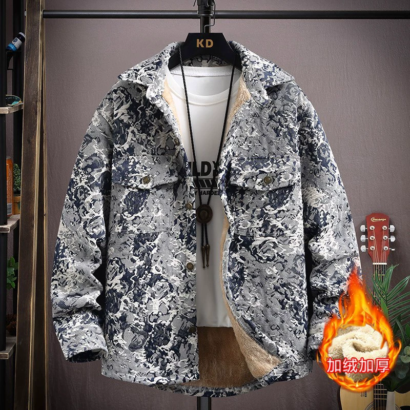 Spring retro ethnic shirt, jacket, ethnic style, increased thickness, oversize