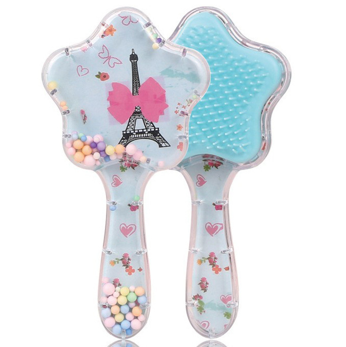 Pein de dibujos animados transfronterizos personalizados cuadrados portátiles impresión transparente arco iris masaje fluido bolsa de aire estudiante