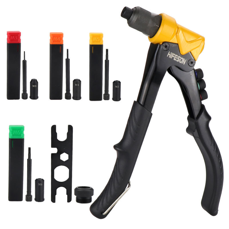 海飞鲨铆螺母枪单把手动省力手动抽芯枪拉钉枪拉铆枪铆钉枪两用