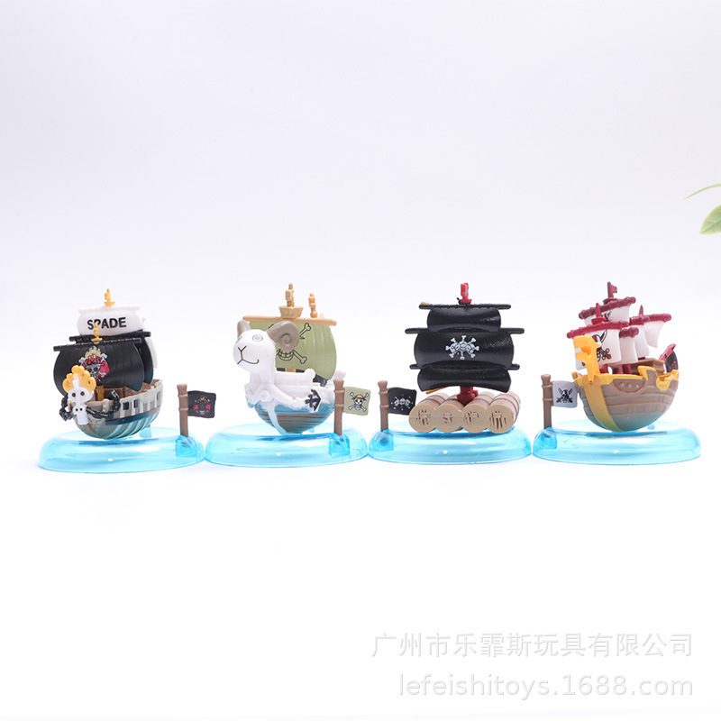8 海賊アニメ海賊船サンメリー黒ひげおもちゃモデルガシャポン人形装飾品|undefined