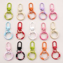 合金甜甜圈弹簧扣钥匙扣 手工diy箱包扣玩具扣手机链钩扣饰品配件
