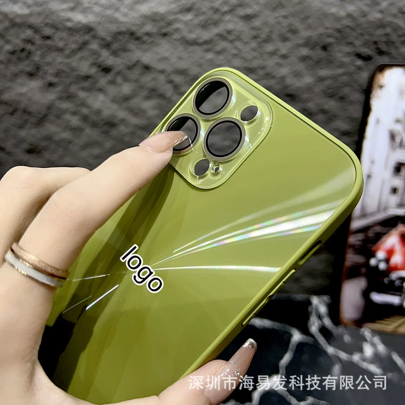 Стеклянный защитный чехол для телефона Apple iPhone 17, 17 Pro, 17 Pro Max, титаново-серый, защита от падения