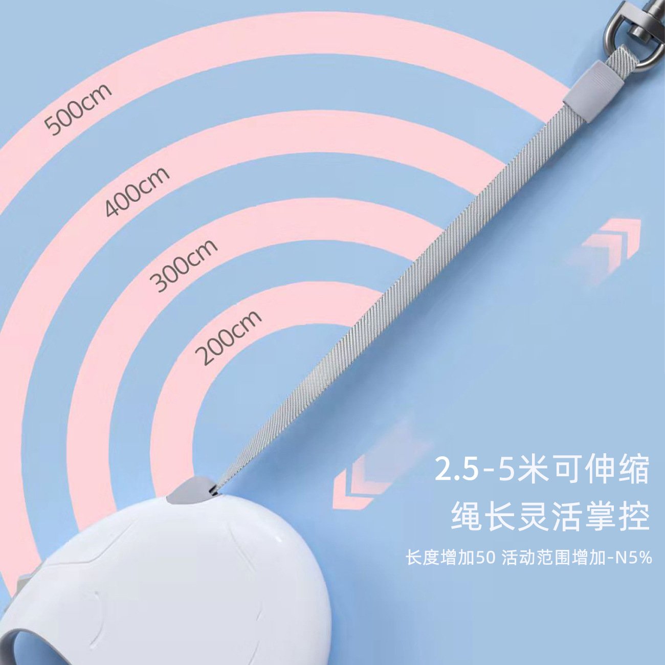 En forma de huevo cachorro tractor retráctil automático correa de perro al por mayor Teddy pequeño perro al aire libre perro caminando cadena