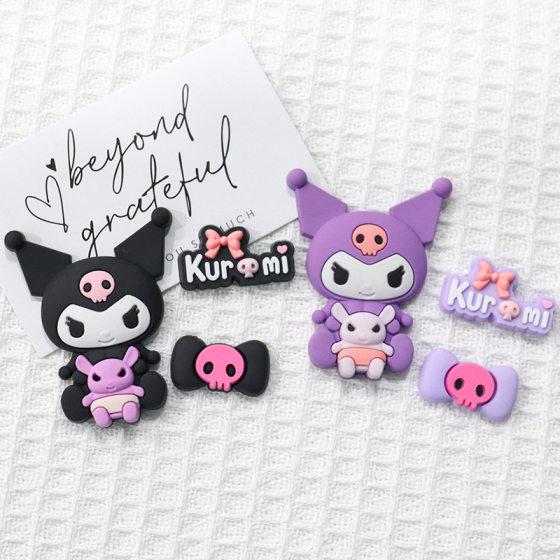 Soft Glue Sanrio Kulomi Diy Cream Glue Mobile Phone Case Headwear Hairpin Accessories Cross-border Shoes Shoe Flower Accessories