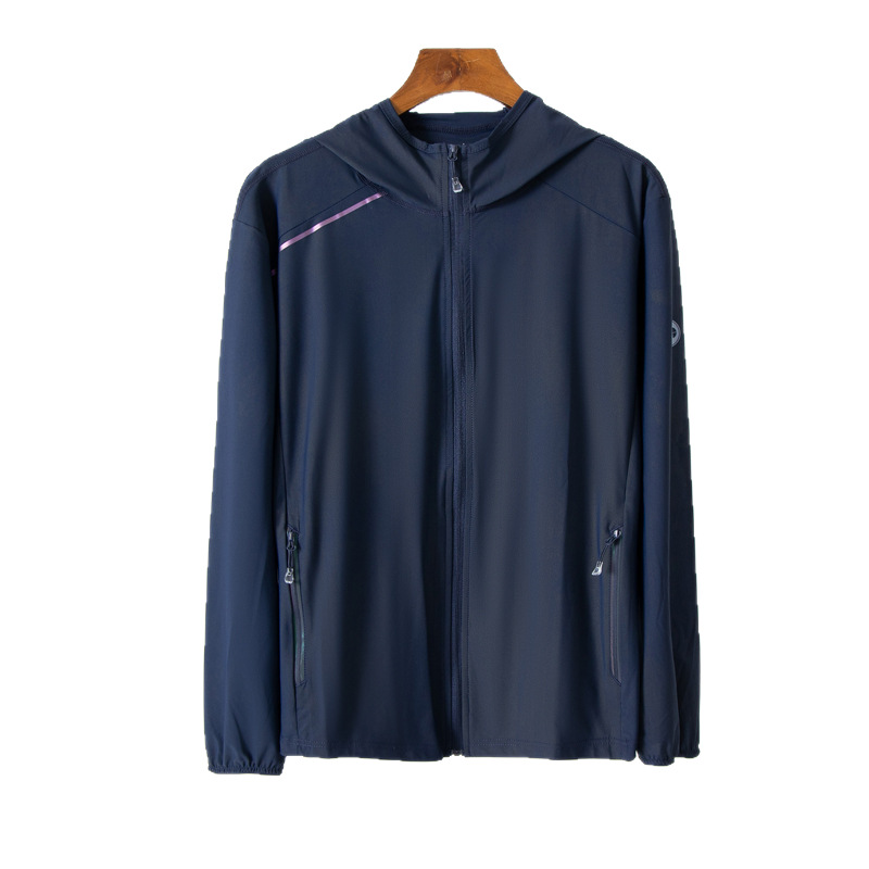 UPF50 + chaqueta solar de hielo para hombres y mujeres de alta elasticidad hilo original chaqueta solar anti-UV transpirable de hielo piel abrigo