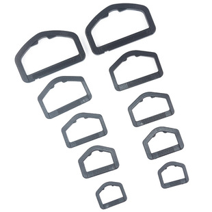 Manufacturers supply plastic five-angle D buckle with teeth five-angle semicircle buckle schoolbag strap buckle color semicircle buckle triangle buckle