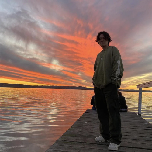 Relaxed Skeleton Print Men's Sweater Women's High-Quality Personality Streetwear Hole Vintage Knit Sweater