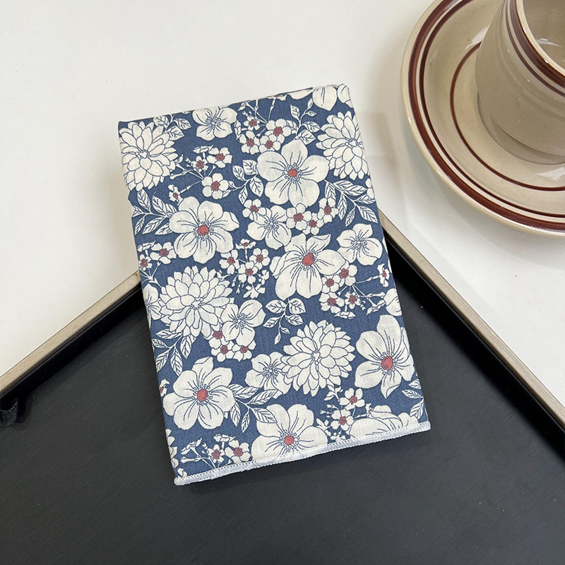 Verano y otoño japonés, flores de algodón, bufandas cuadradas, bufandas retrógradas para mujeres, bufandas de seda delgadas y frescas