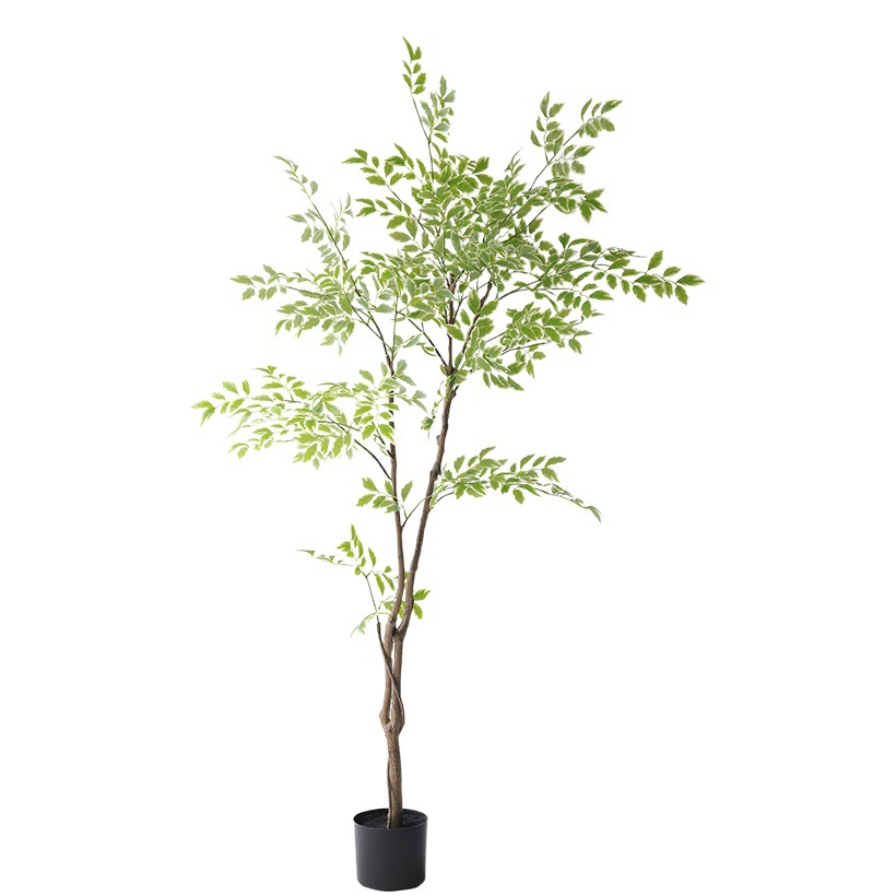 Planta verde artificial planta interior sala de estar piso árbol artificial bonsai planta biónica Olmo nuevo chino Planta artificial image 1