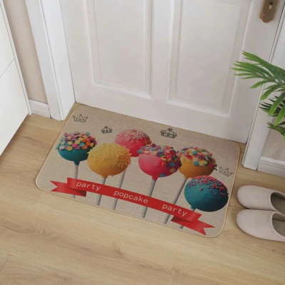 Linen Floor Mats Door Mats, Avtomobil döşəmə paspasları - lollipop-3040cm
