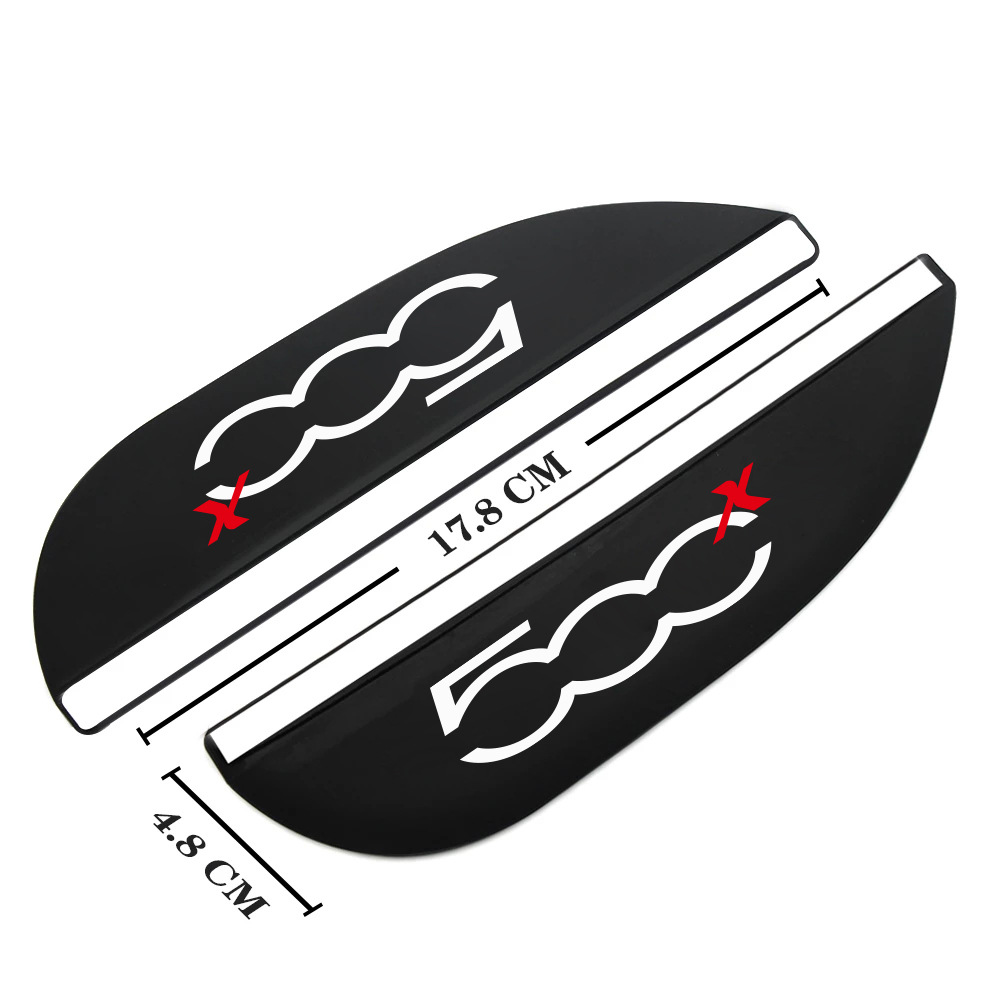 Mirror Rain Guard: Fiat Rearview mirror rainproof sticker - fiat-5-500x