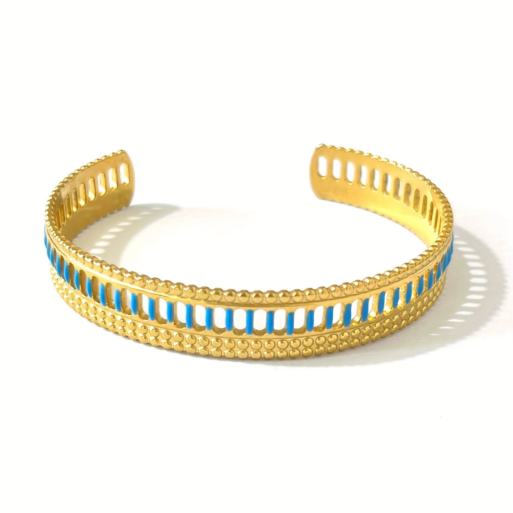 Pulsera de aceite de goteo de acero inoxidable clásico, joyería de todo fósforo para mujer, apertura de acero de titanio de alto valor, joyería no decolora al por mayor