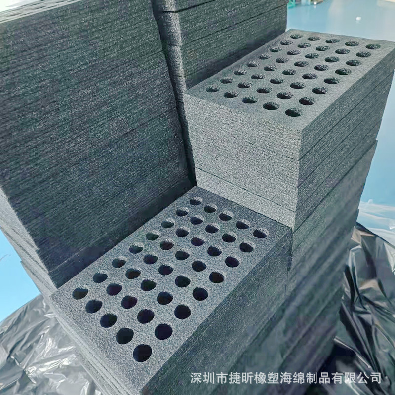 精密电子易碎品固定减震海绵内包装减震保温隔音挖孔泡棉EVA内衬