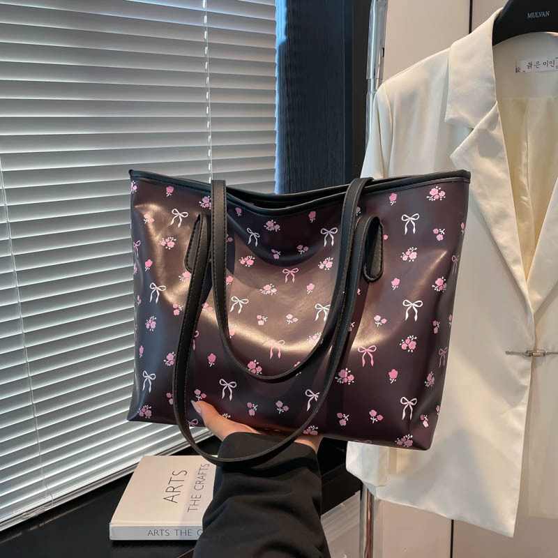 新しい大学生トートバッグ女性の大容量 2025 ドーパミンポータブルレディースバッグ通勤クラスショルダーバッグ|undefined