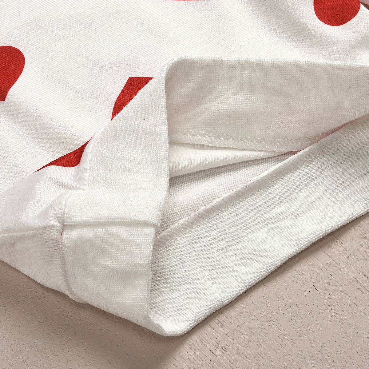 Cotton Fabric Type Skirt Sets Sets Type Princess Cute Heart Shape Cotton Girls Clothing Sets