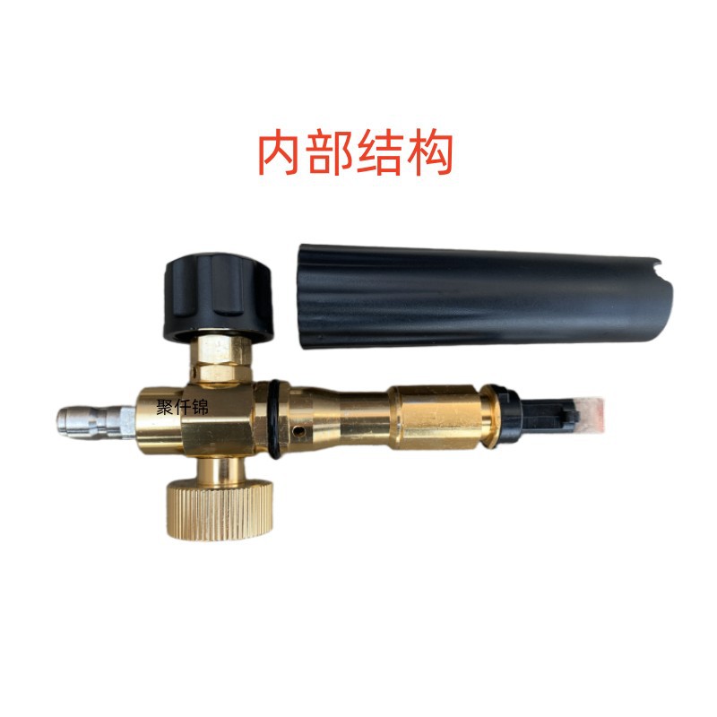Cross-border high-pressure water gun car wash PA pot double switch nozzle 1/4 foam pot multifunctional cleaning water gun 5 color nozzle