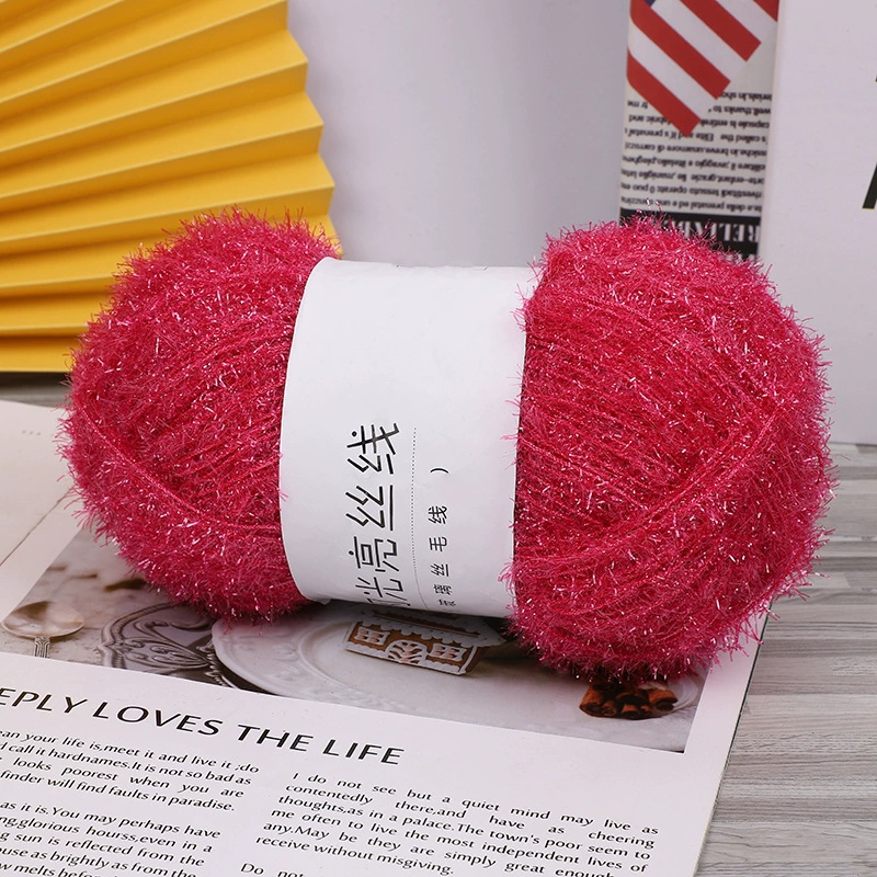 Стеклянная шелковая нить, handmade мерцание, 50 г (≈100 м) — упакованный односторонний пряжа