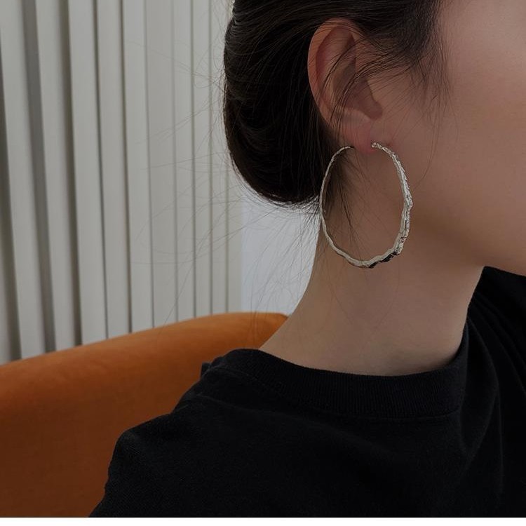 Han Dong Gate Micro-inlaid Zircon Cute Fresh and Refreshing Flower Earrings Fashion Silver Pin Summer Petal Earrings