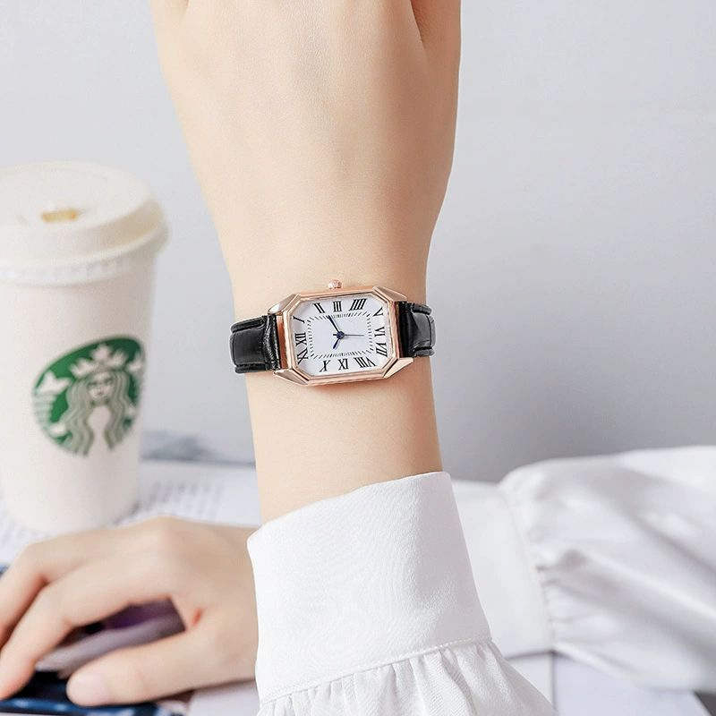 Reloj retro transfronterizo mujer moda elegante estilo barril literario tendencia simple relojes de cuarzo fabricantes al por mayor image 8