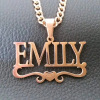 Fashionable necklace with letters stainless steel, accessory suitable for men and women, European style