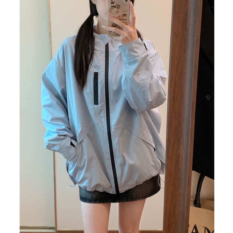 2024 Trendy Windproof and Waterproof Hooded Jacket Women's Spring and Autumn Mountaineering Wear Workwear Functional Style Multi-Pocket Casual Jacket 2024 Trendy Windproof and Waterproof Hooded Jacket Women's Spring and Autumn Mountaineering Wear Workwear Functional Style Multi-Pocket Casual Jacket