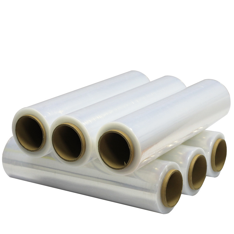 Venta directa de fábrica de película estirable de PE 50cm de ancho película estirable industrial antipunción y a prueba de humedad película estirable al por mayor