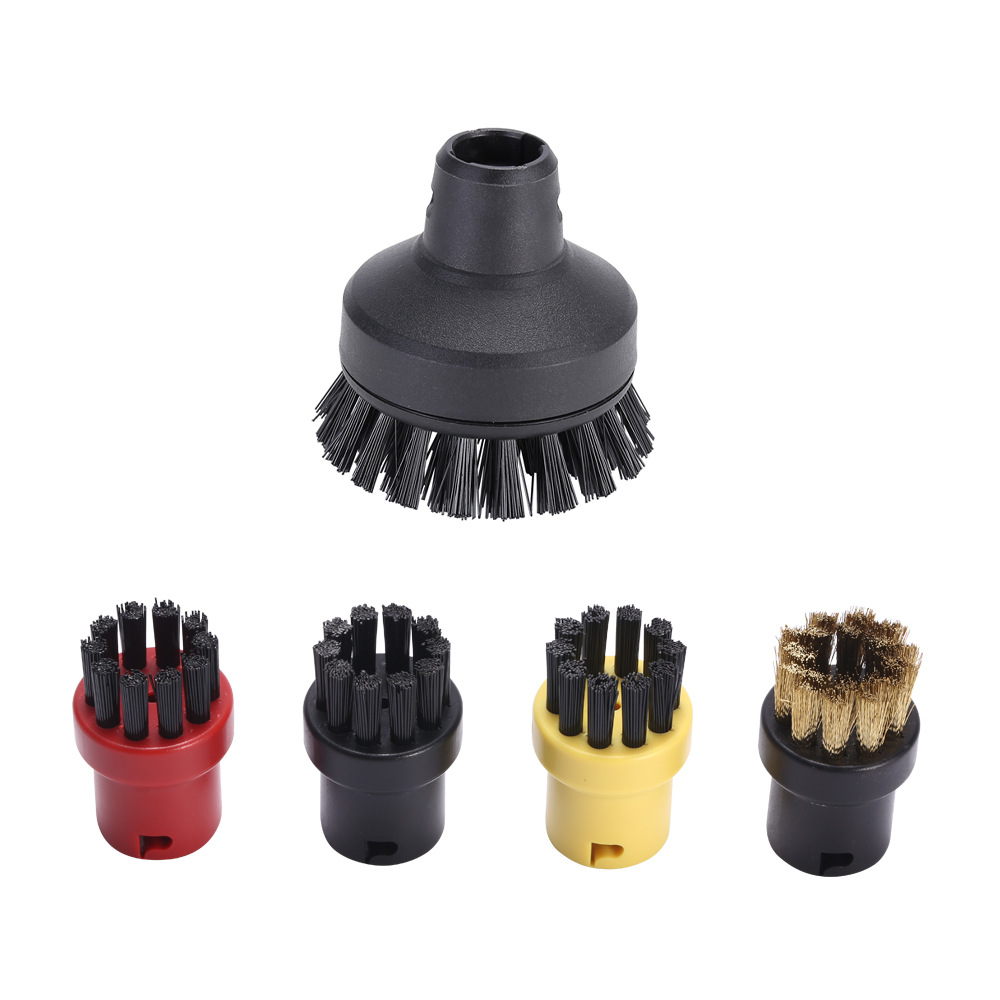 Adecuado para accesorios de vapor Karcher Kach, trapo, trapo, accesorios de vapor Karcher, cepillo redondo pequeño, cepillo de cobre