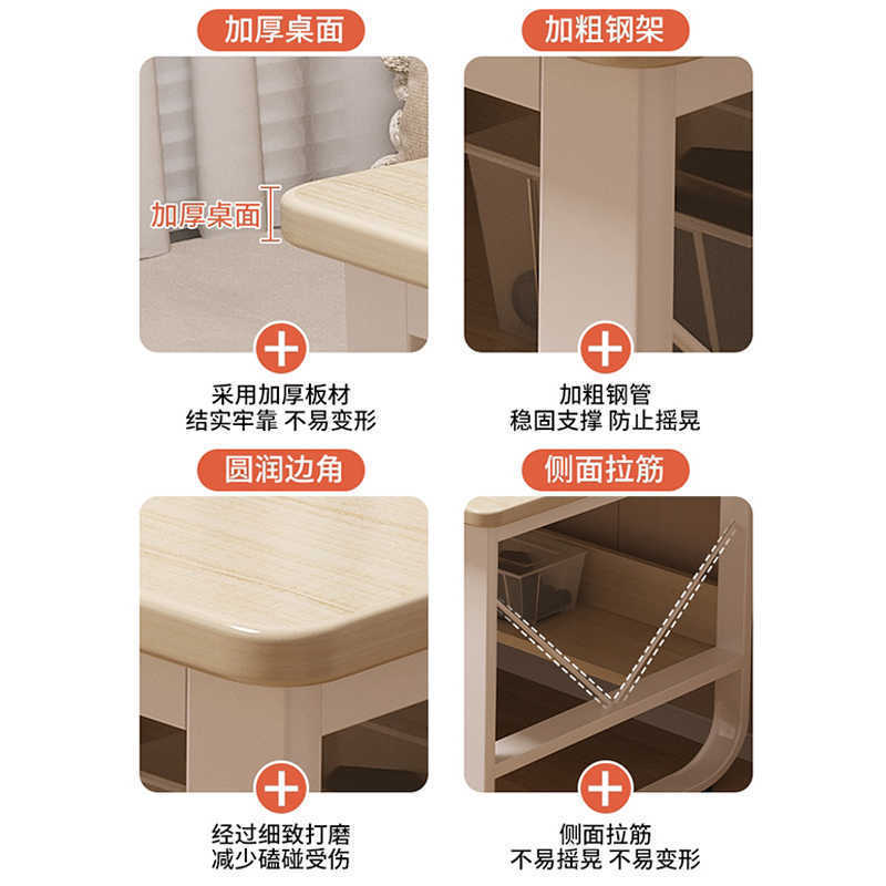 Escritorio de computadora, dormitorio, oficina en casa, escritorio de oficina, banco de trabajo simple, escritorio de estudio para estudiantes, estantería, escritorio integrado