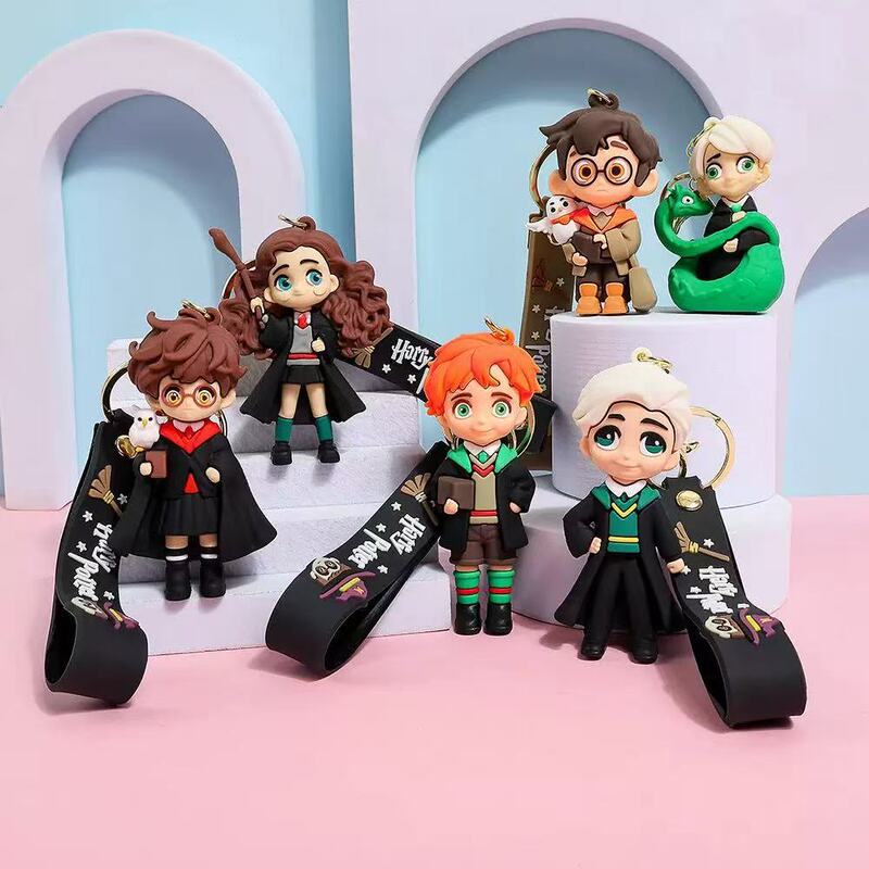 Cross-Border Second-Generation Cartoon Cute Harry Potter Keychain, Unisex Car Key Pendant