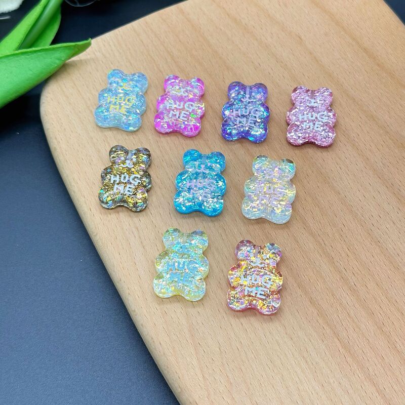 Korean-style sweet hugging bear resin DIY accessory, hugme pendant, bracelet, bag charm, earrings, fashion accessory Korean-style sweet hugging bear resin DIY accessory, hugme pendant, bracelet, bag charm, earrings, fashion accessory