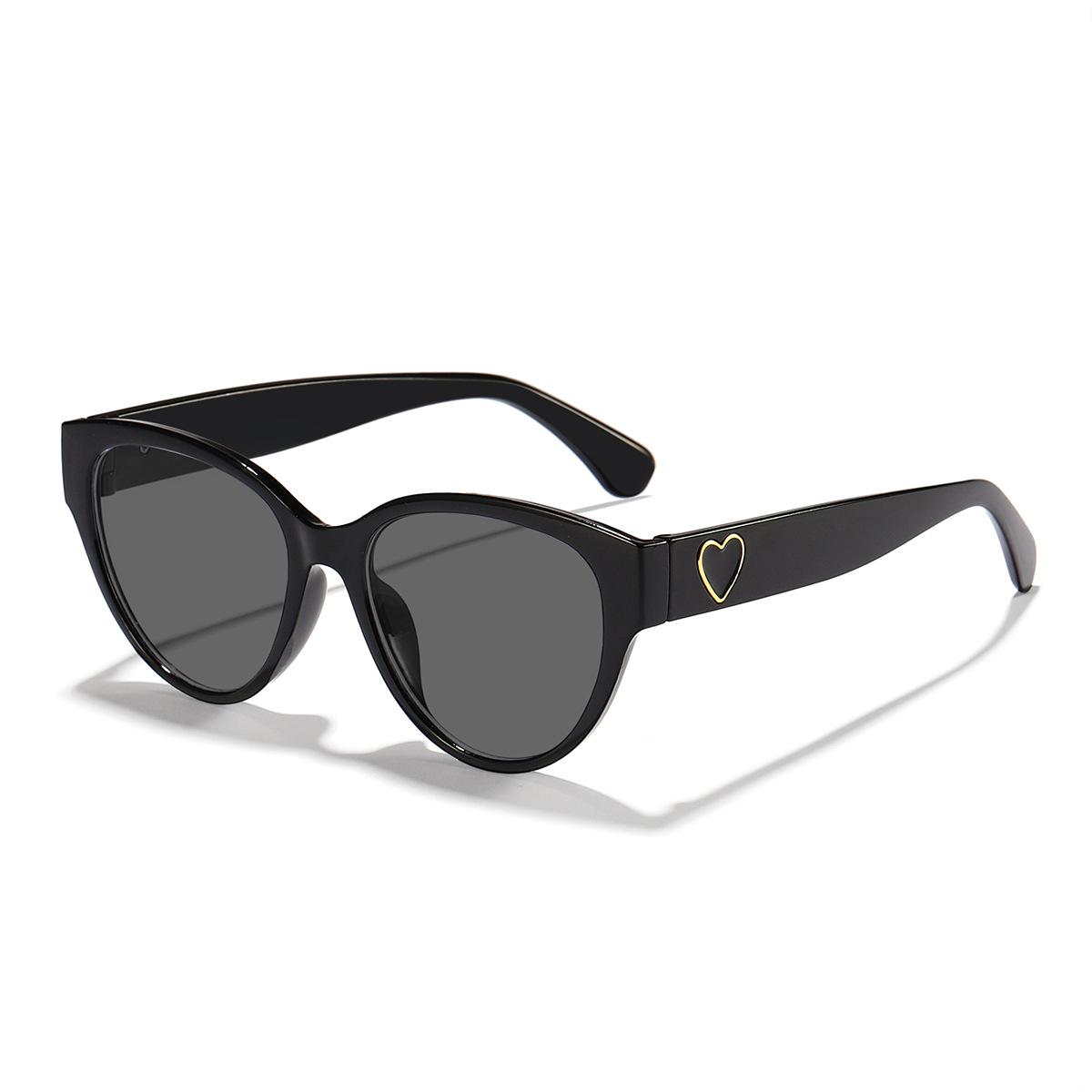 Nuevo de gama alta amor retro ojo de gato celebridad de Internet gafas de moda todo-fósforo UV a prueba de gafas de sol