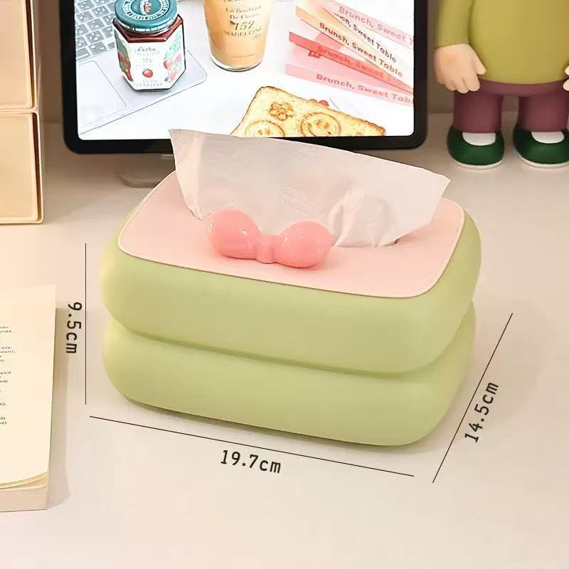 ドーパミンコントラストカラーティッシュボックスリビングルームコーヒーテーブルハイエンドナプキンボックスクリエイティブホームベッドルームデスクトップ収納ボックス|undefined