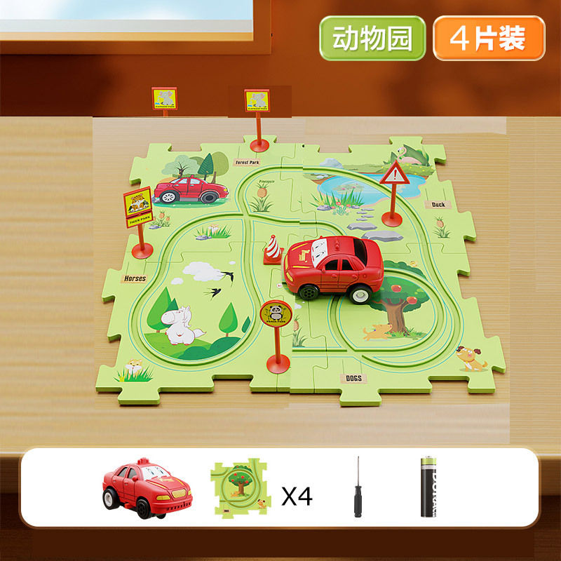 Coche de tren educativo para niños transfronterizos Avión eléctrico Coche Juguete Niño de 3 años de edad