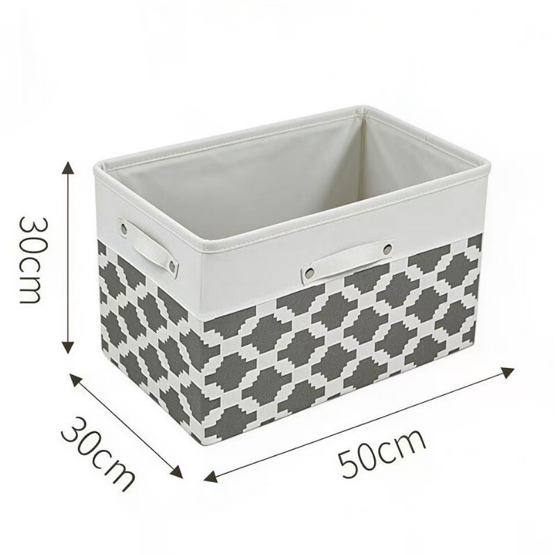 Bosongjie White Quilted Folding Storage Basket Without Lid, Wardrobe Cabinet Faux Linen Fabric Storage Box Manufacturer Bosongjie White Quilted Folding Storage Basket Without Lid, Wardrobe Cabinet Faux Linen Fabric Storage Box Manufacturer