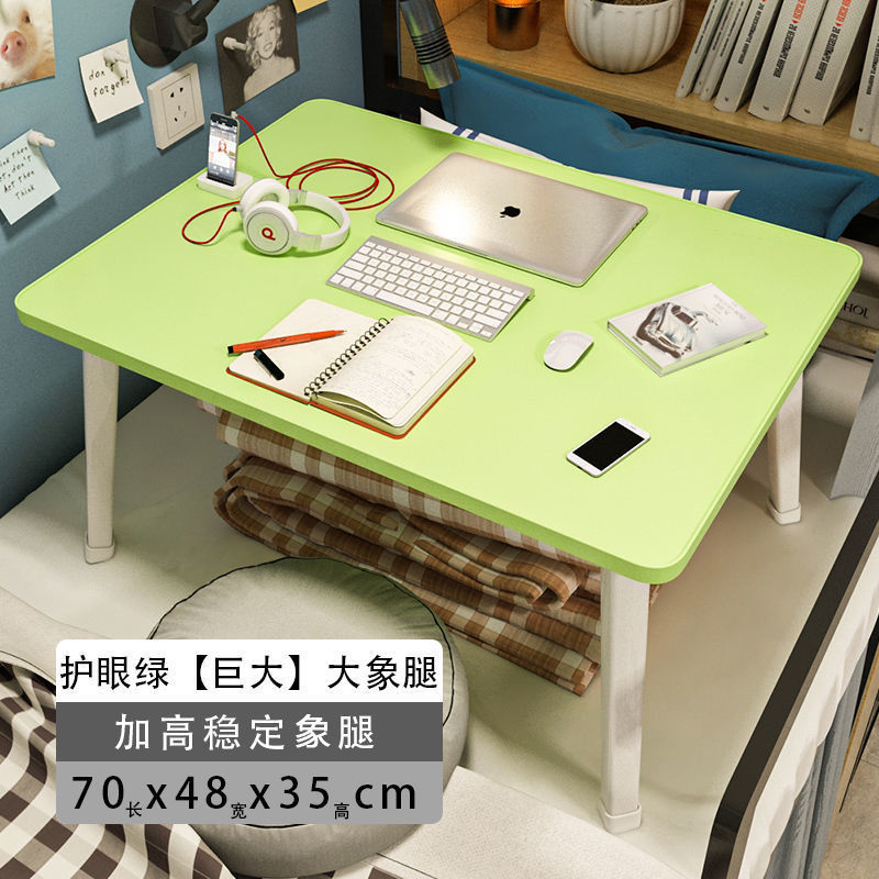 寮用の高さと大きさを増したコンピューターデスク、折りたたみ式の小さなテーブル、学生の寝室、座りやすい、シンプルな家庭用|undefined