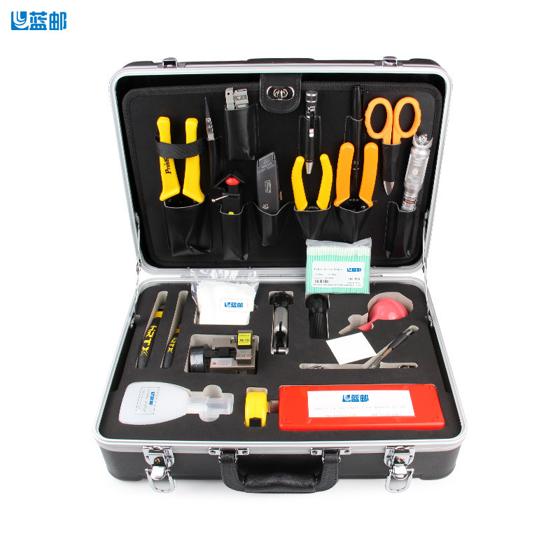 Blue mail optical cable construction toolbox optical fiber connection supporting multifunctional construction cleaning supporting toolbox NB-6600 Blue mail optical cable construction toolbox optical fiber connection supporting multifunctional construction cleaning supporting toolbox NB-6600
