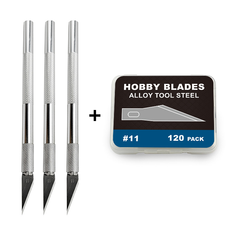 Hand account carving knife suit carving knife woodworking tool No. 11 aluminum alloy carving knife suit