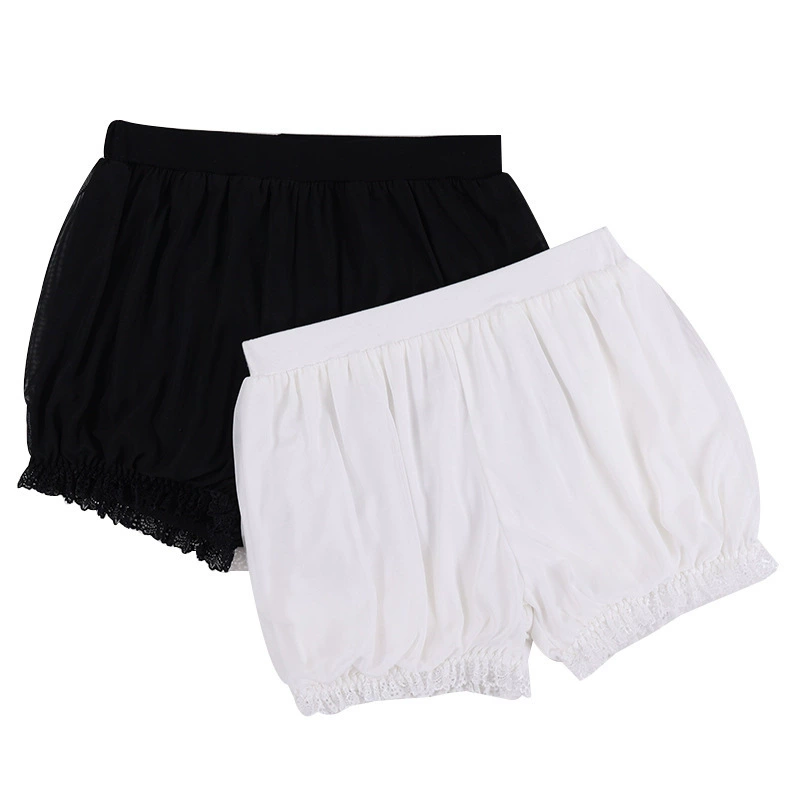 Safe thin double-layer trousers, protective underware, white leggings, shorts, loose fit