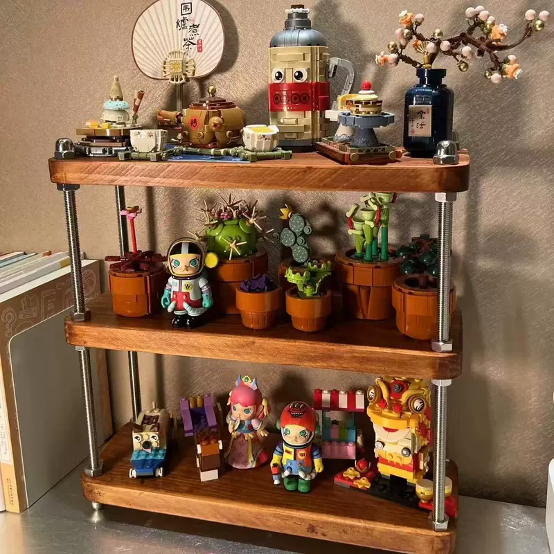 Set frame Middle style shelf kitchen racks, desk partition frames, desktop storage small bookshelf tea cup frame