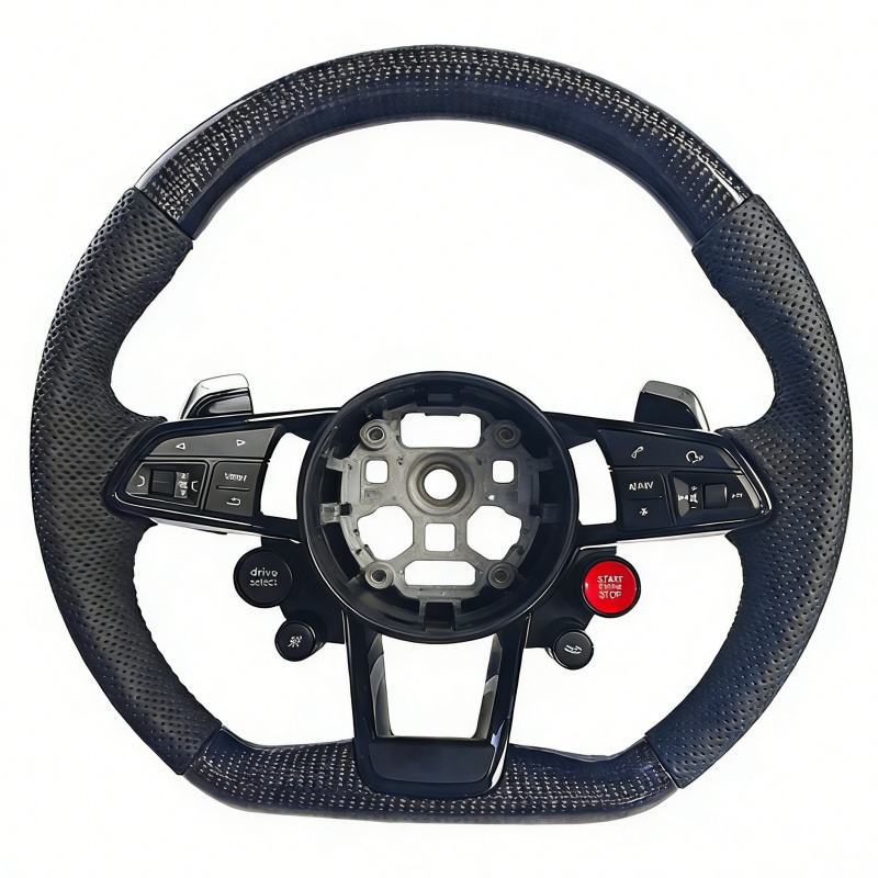 Factory Direct Sales Suitable for Audi R8 Model Steering Wheel, Compatible with A4L B9/A5/Carbon Fiber Modification Upgrade