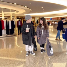 儿童羽绒服韩版中小童男童女童加厚冬季洋气保暖外套中长款羽绒服