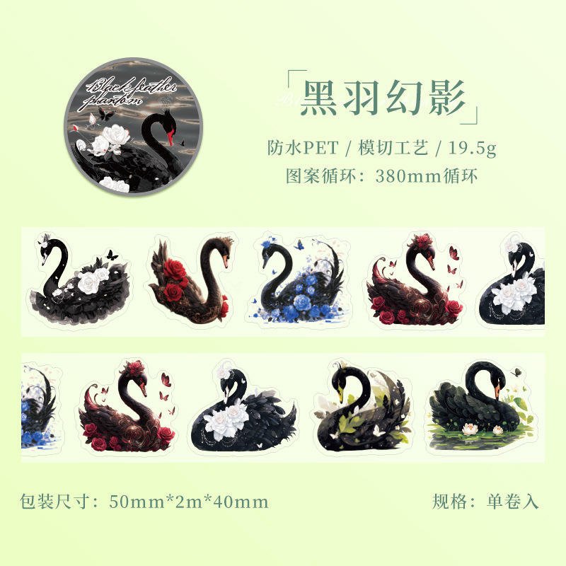 3 espejismo de plumas negras