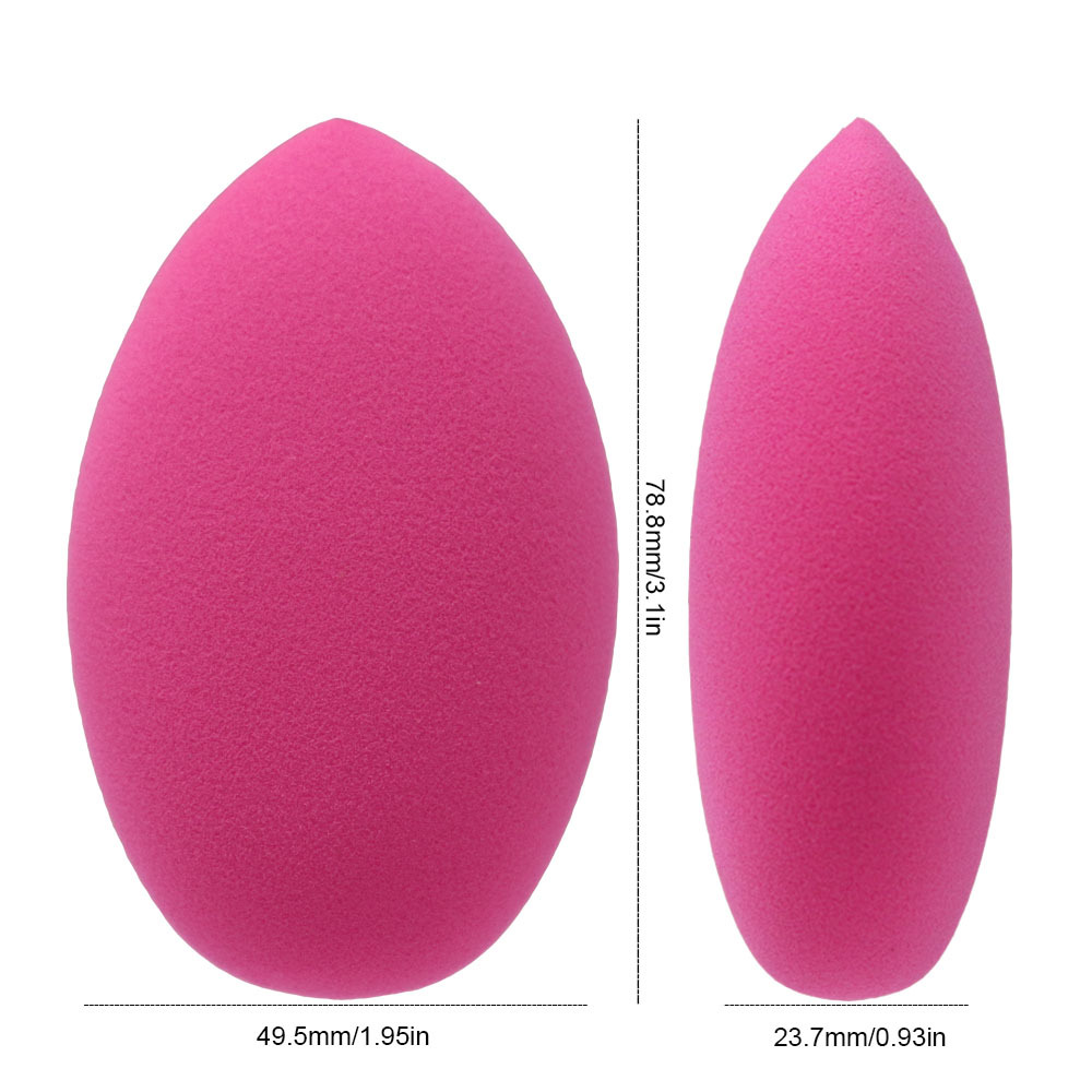 Huevo de maquillaje de belleza, soplo de maquillaje, negro clásico, variedad de formas, maquillaje de forma especial, huevo, herramienta de goteo de corte oblicuo sin látex